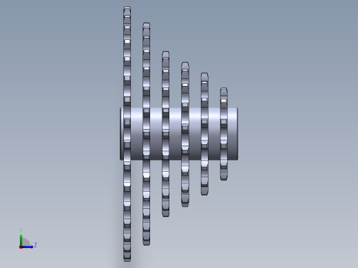 农机用变速链轮 - 副本左视缩略图