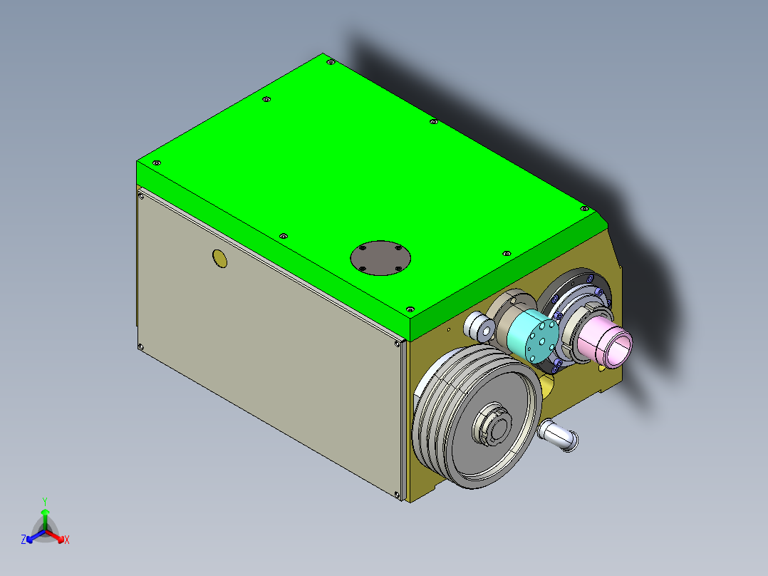 液压换档结构齿轮箱