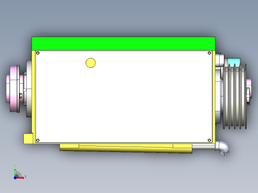 液压换档结构齿轮箱前视缩略图