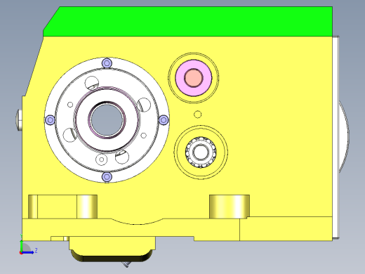 液压换档结构齿轮箱左视缩略图