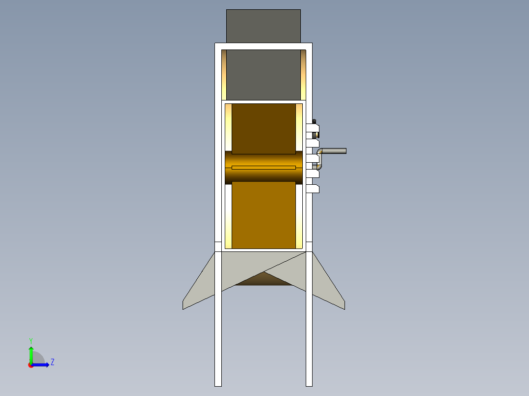 3d风车模型左视图