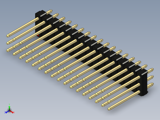 彩色公头100mil（2.54mm）系列-DS1021_black_3x17p_100mil_Type5_rev1.0