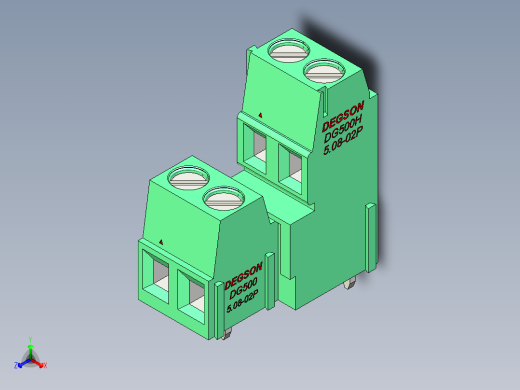 DEGSON DG500 系列 5.05.087.62mm 接线端子-DG500B-5.08-04P-14-00AH