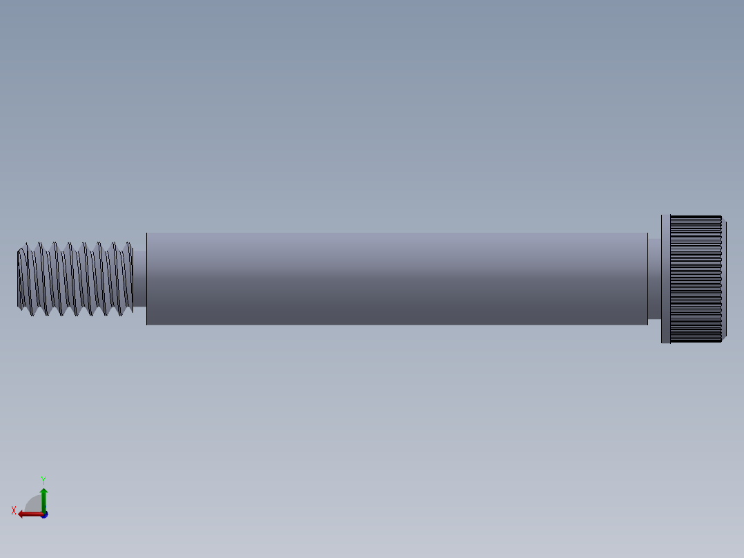 内六角螺螺栓-SB 0.25-20 x 1.75.SLDPRT后视图