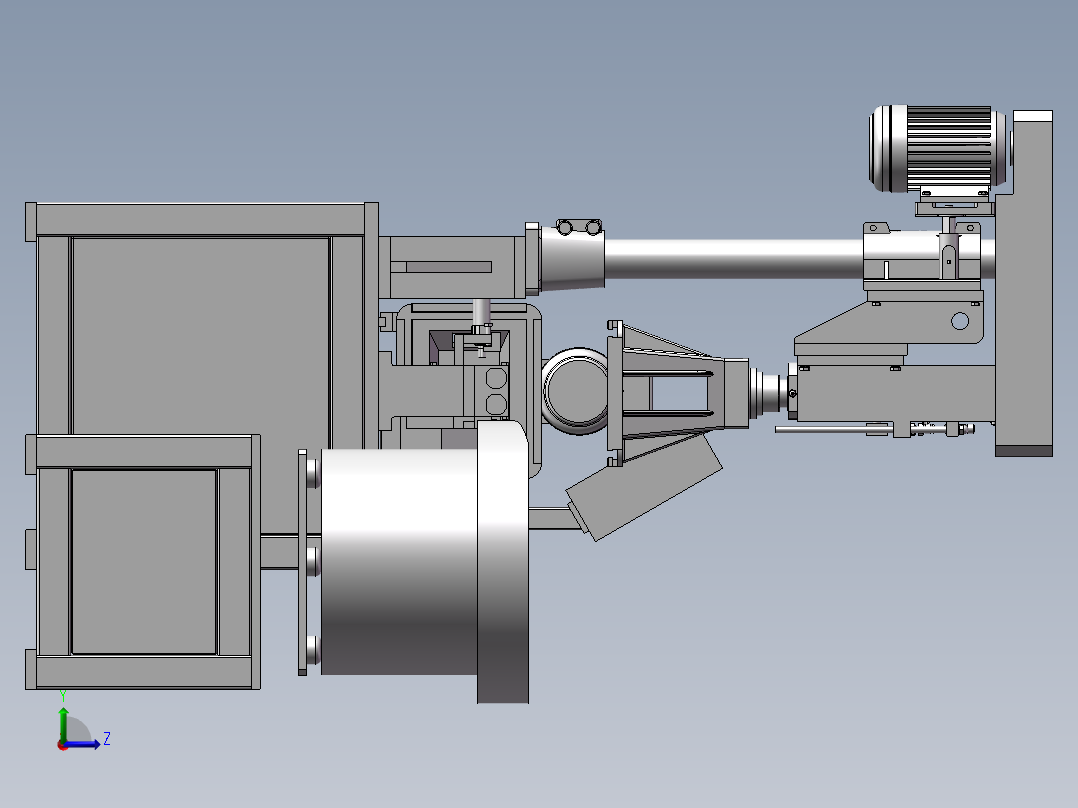 全自动攻牙机双向多头（STEP）左视图