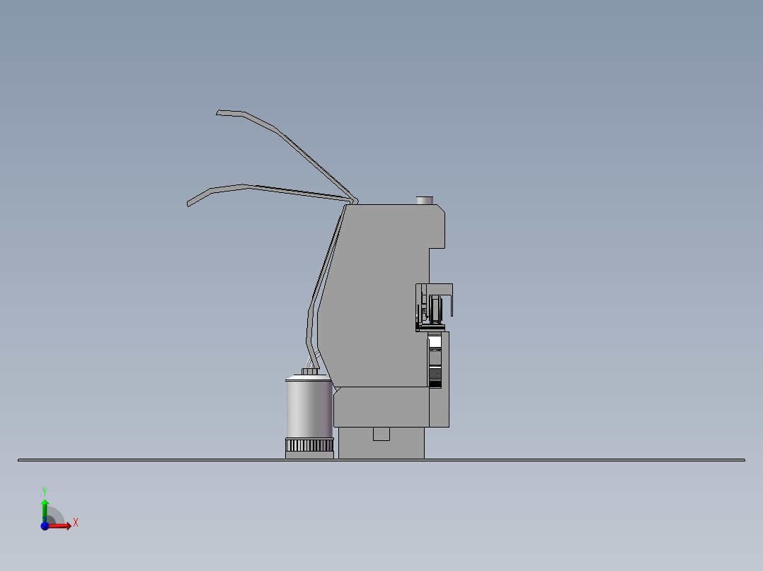 自动化设备一体化前视图