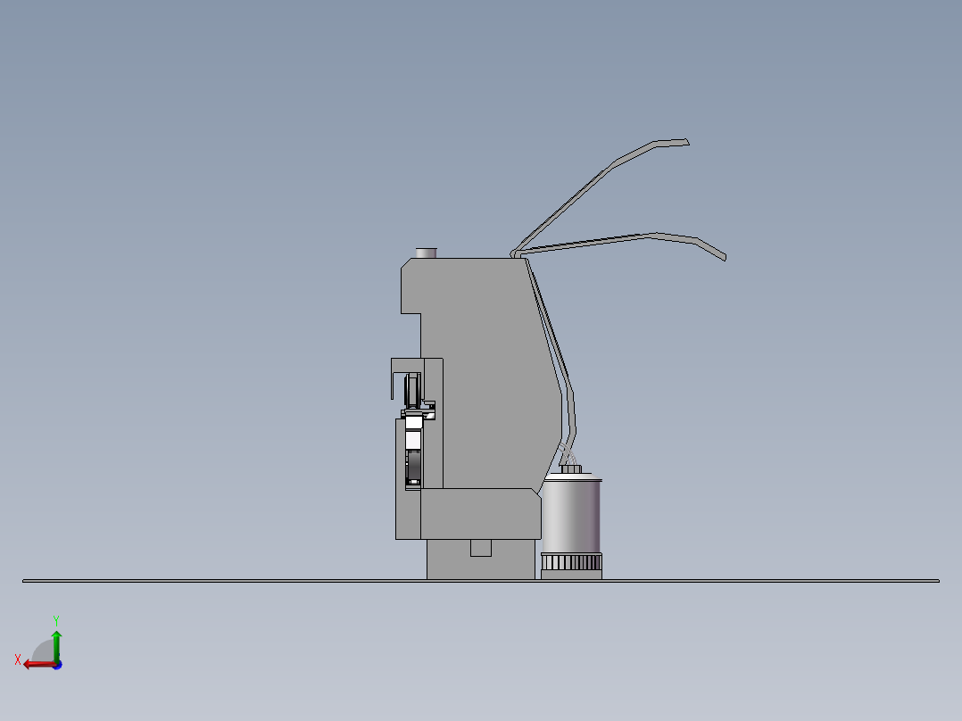 自动化设备一体化后视图