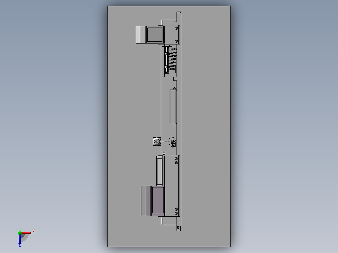 自动化设备一体化俯视图