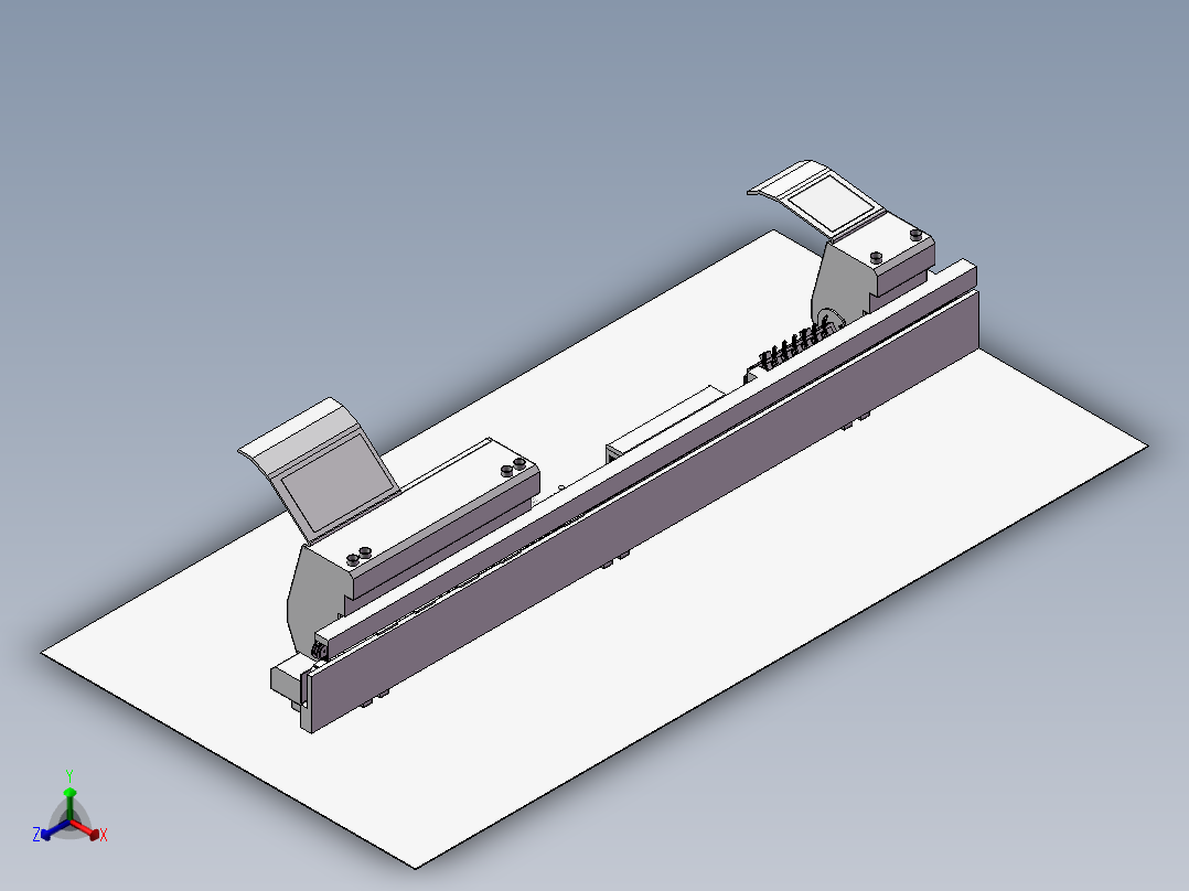 自动化设备一体化正等轴测图