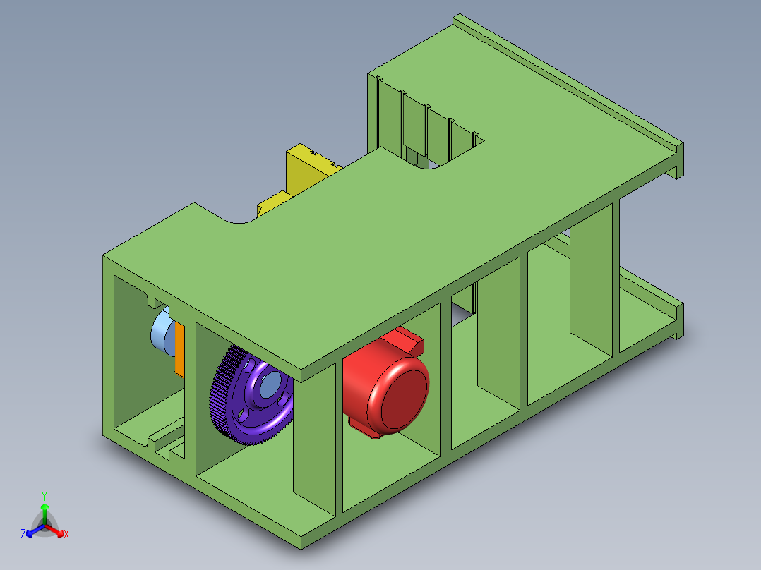 压力机正等轴测图