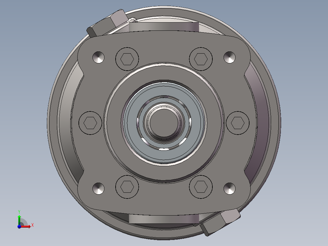轴向柱塞泵模型前视图