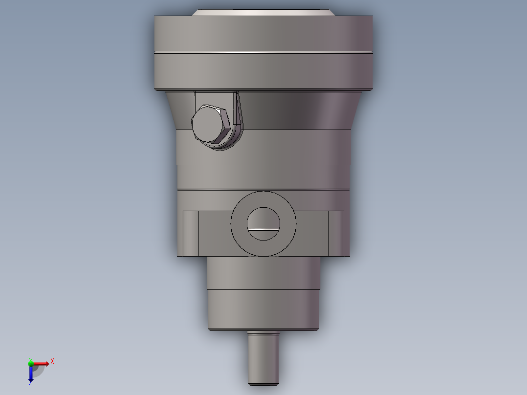 轴向柱塞泵模型俯视图