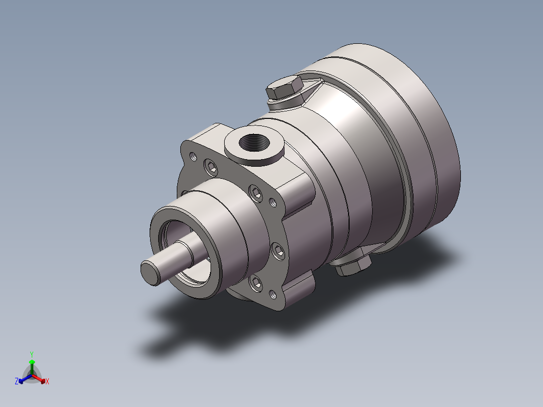 轴向柱塞泵模型正等轴测图