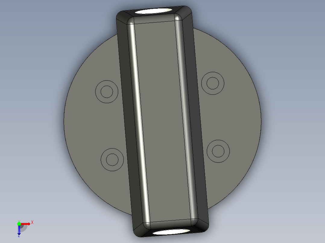 精密过滤器建模俯视图