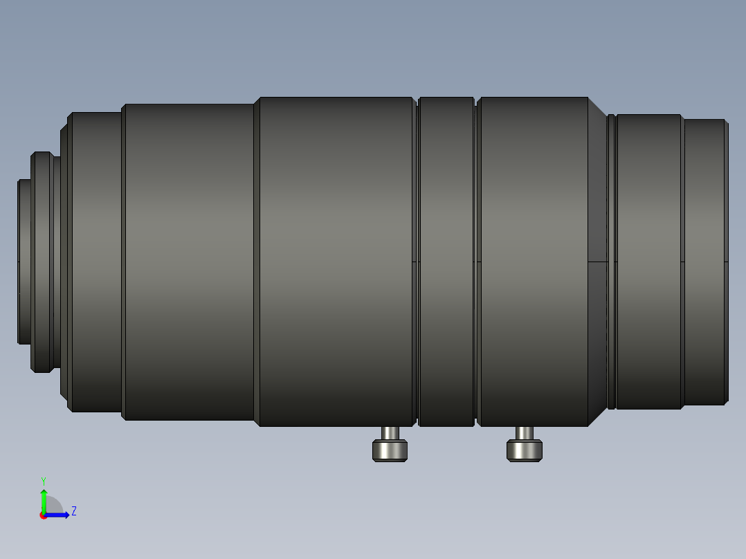 基恩士CA-LHR50_kc图纸模型左视图