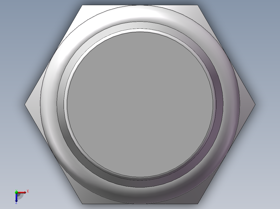 气动接头-消音器BSL01(1分)俯视图