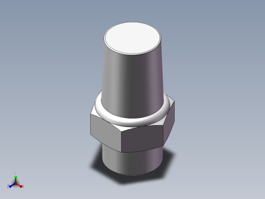 气动接头-消音器BSL01(1分)正等轴测缩略图