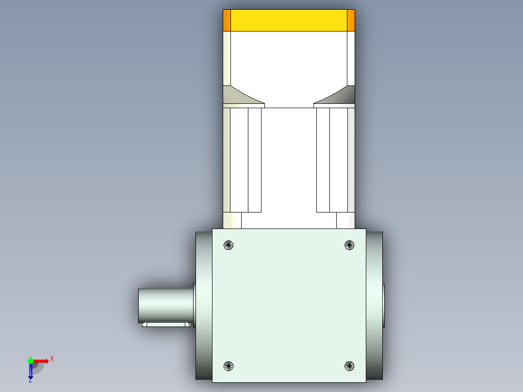 换向器PW140单轴 PLX120-L2 28-110-145-M8.stp俯视图