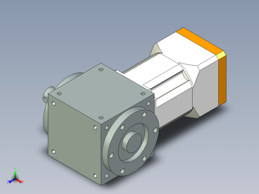 换向器PW140单轴 PLX120-L2 28-110-145-M8.stp正等轴测缩略图