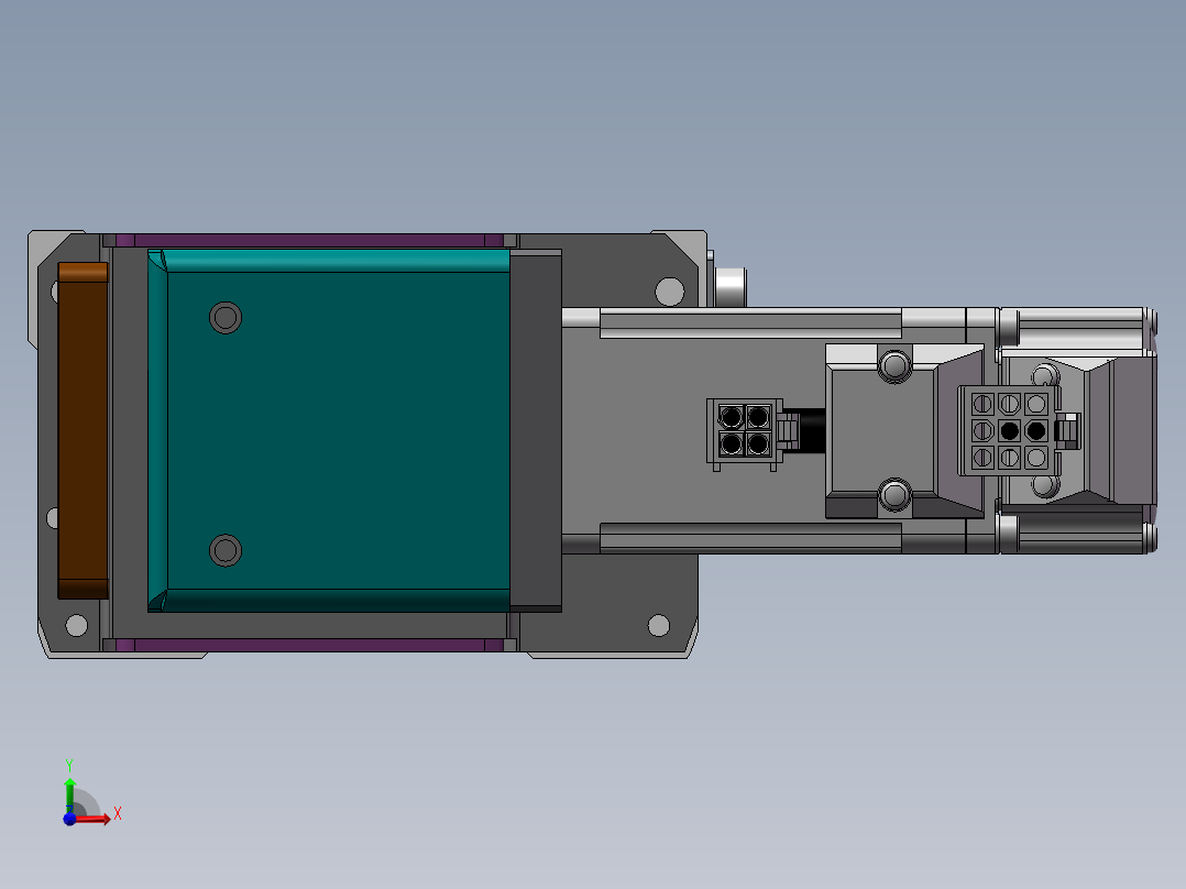 MTB同步带半封闭MTB10-L-100W前视图