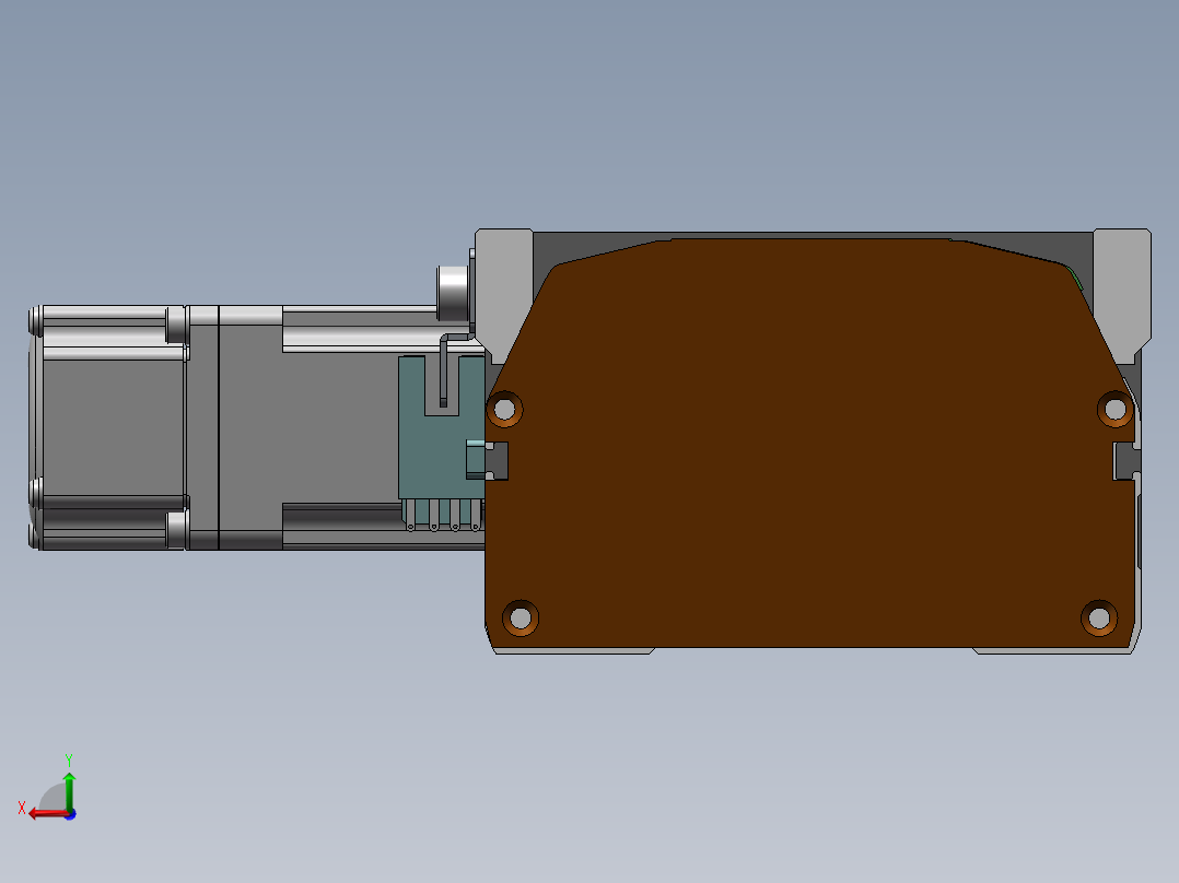 MTB同步带半封闭MTB10-L-100W后视图