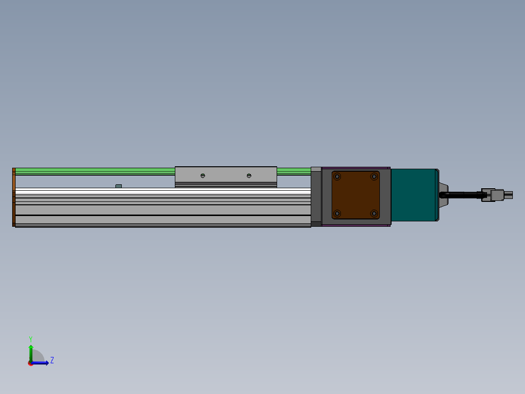 MTB同步带半封闭MTB10-L-100W左视图