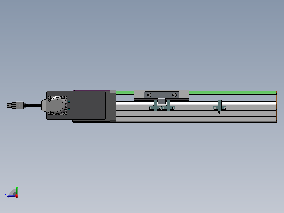 MTB同步带半封闭MTB10-L-100W右视图