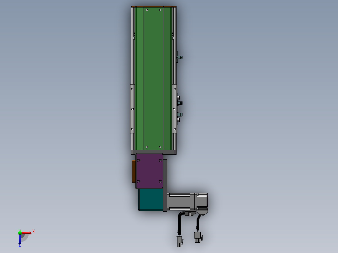MTB同步带半封闭MTB10-L-100W俯视图