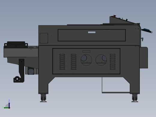 激光切割机密网输送线左视缩略图