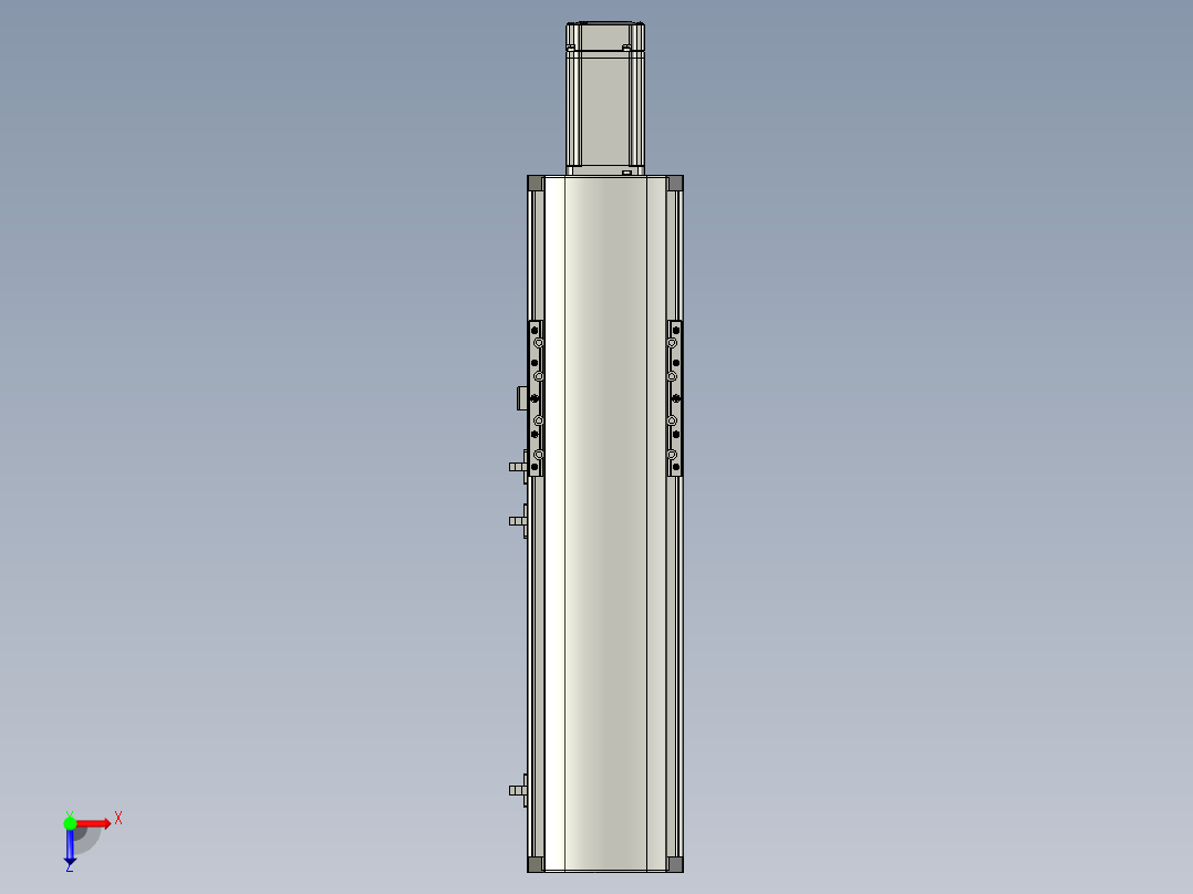 东锦丝杆传动-直线滑台模组DH120-C-250-BC-P400W-C3俯视图