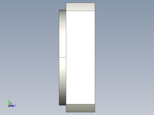 軸承座(凸緣型)BSRN-3D多系列多零件图纸模型左视缩略图