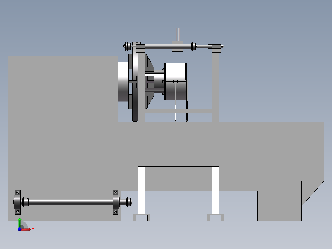 DN100 缠绕变直径机构设计前视图