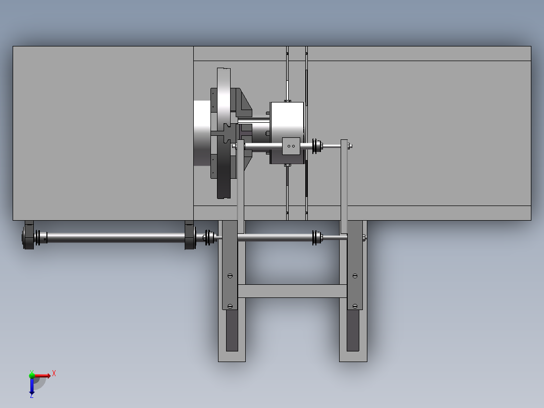 DN100 缠绕变直径机构设计俯视图