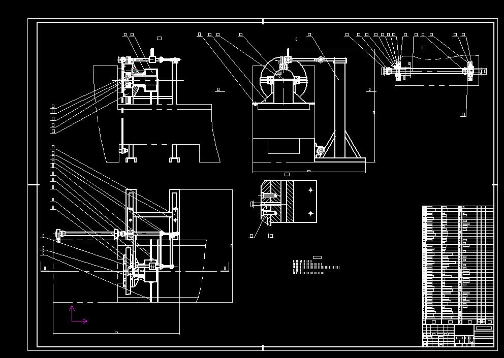 DN100 缠绕变直径机构设计