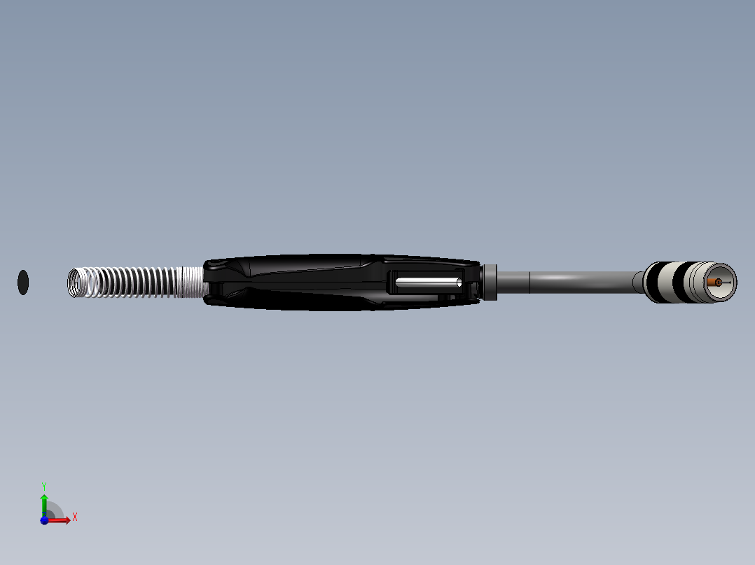 手工焊枪模型前视图