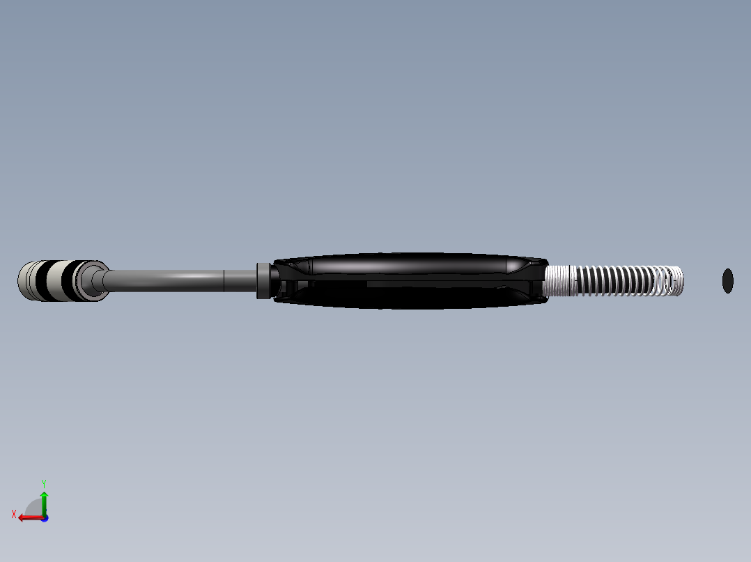 手工焊枪模型后视图
