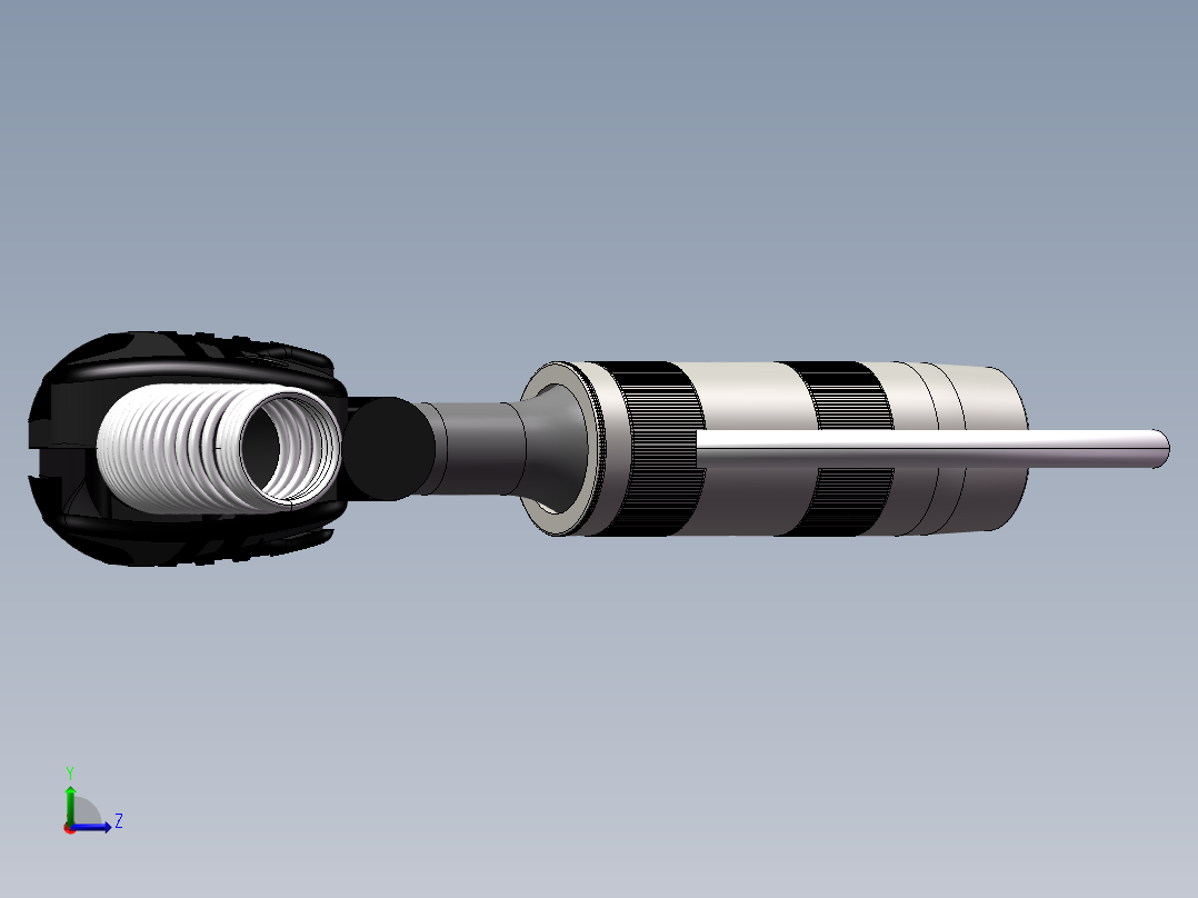 手工焊枪模型左视图