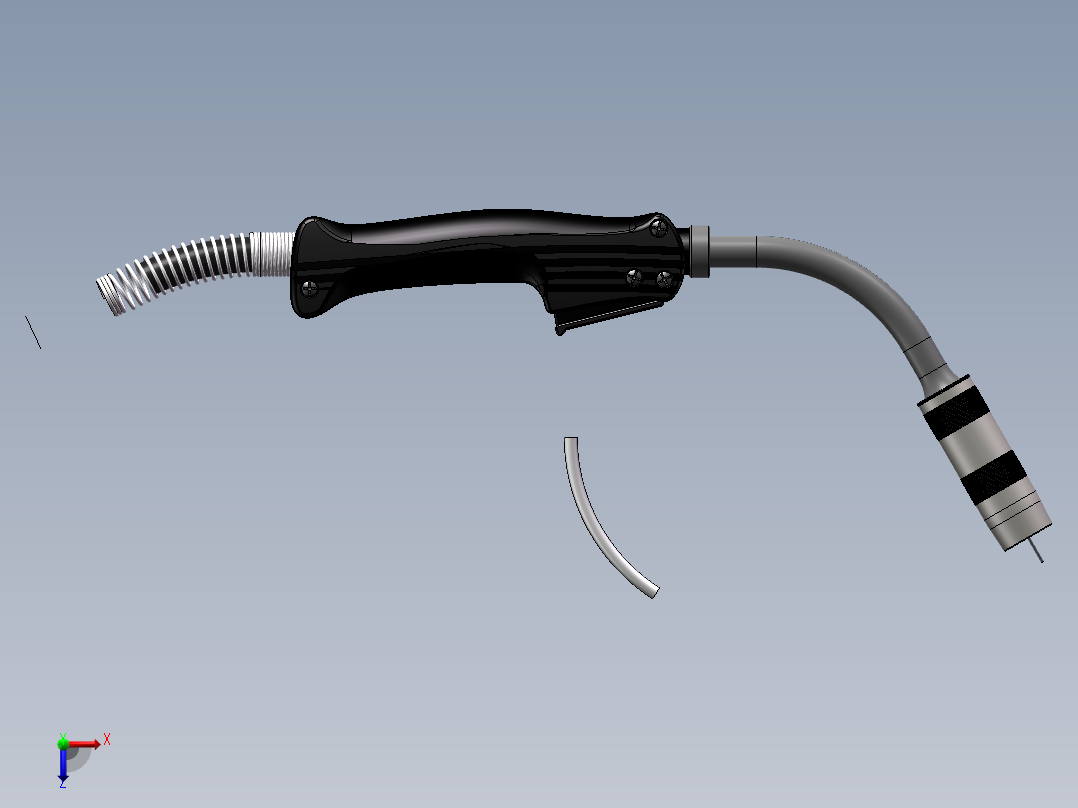 手工焊枪模型俯视图