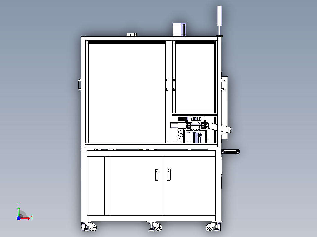 小零件自动上料装配设备前视图