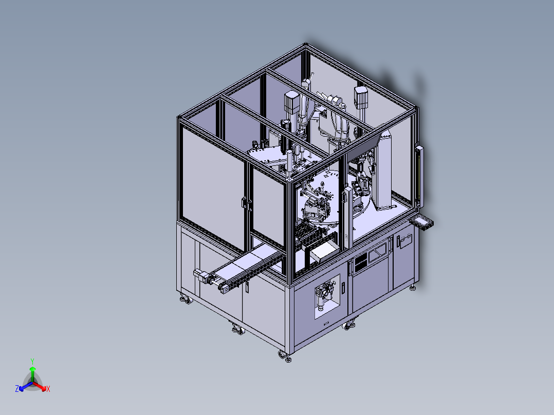 小零件自动上料装配设备正等轴测图