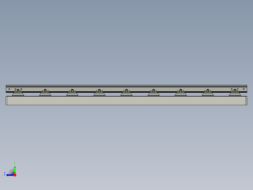 CRTSⅢ型板式无砟轨道铁路模型资料右视图