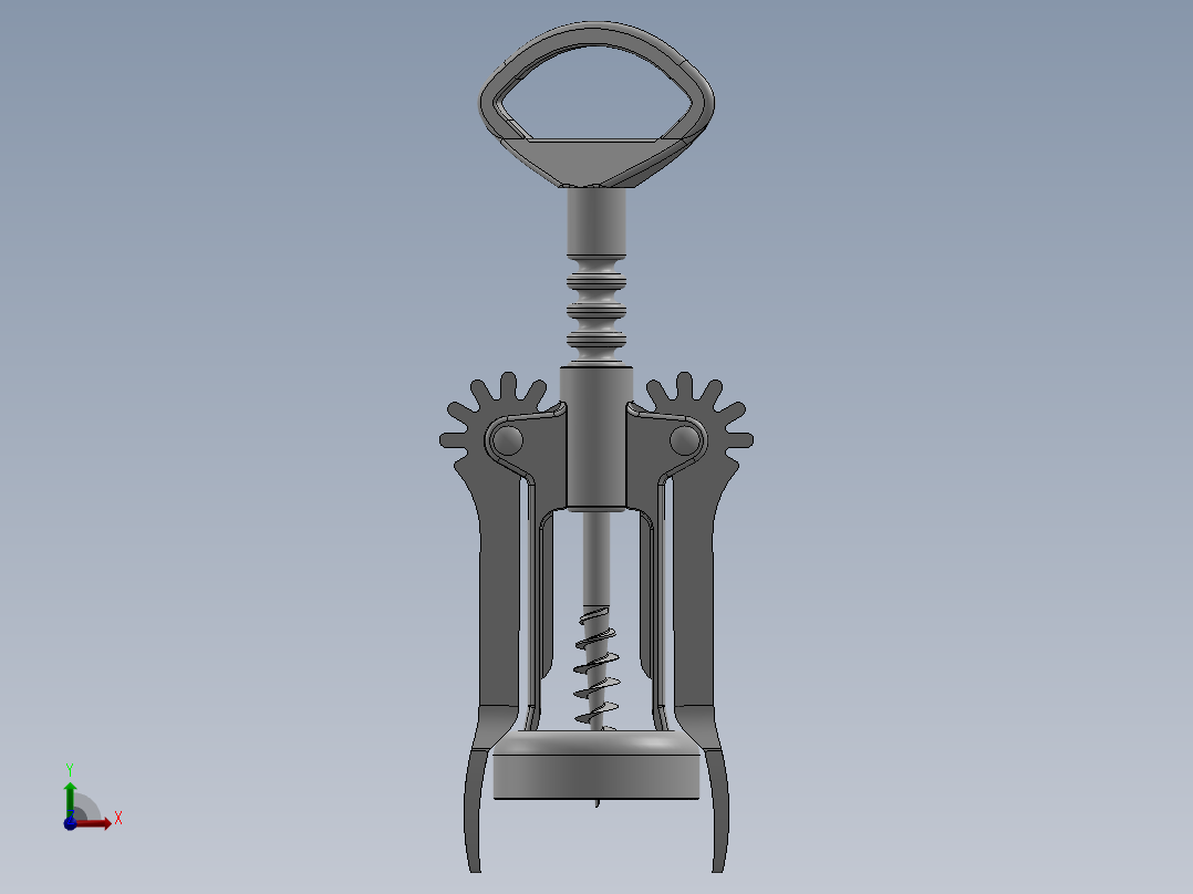 螺旋开瓶器17前视图