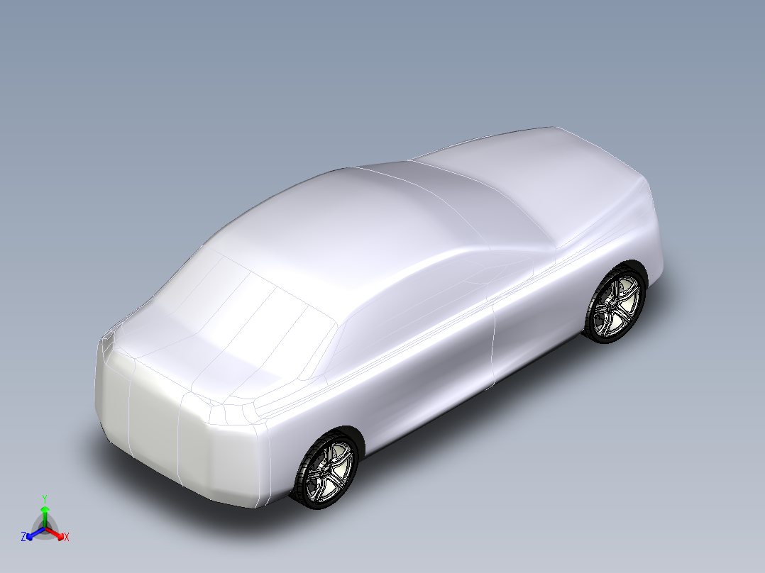汽车车身 (3)主视图