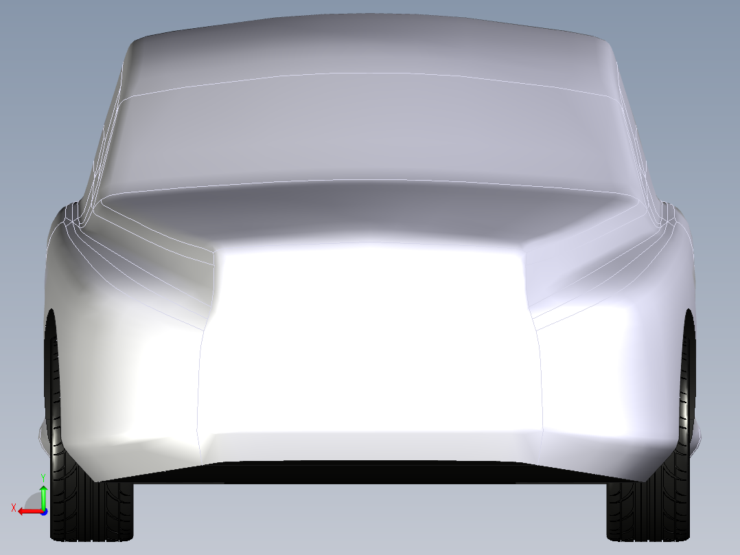 汽车车身 (3)后视图