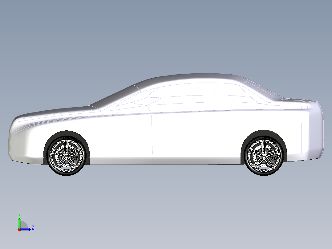 汽车车身 (3)左视图