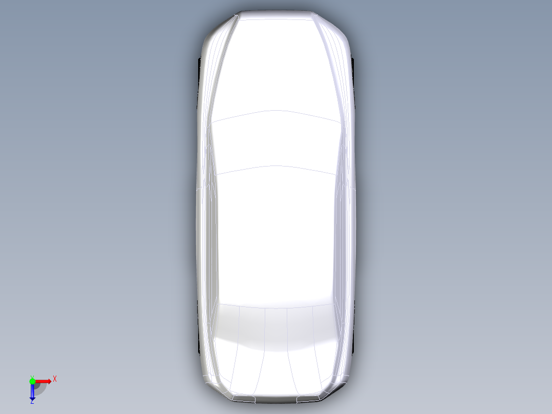 汽车车身 (3)俯视图