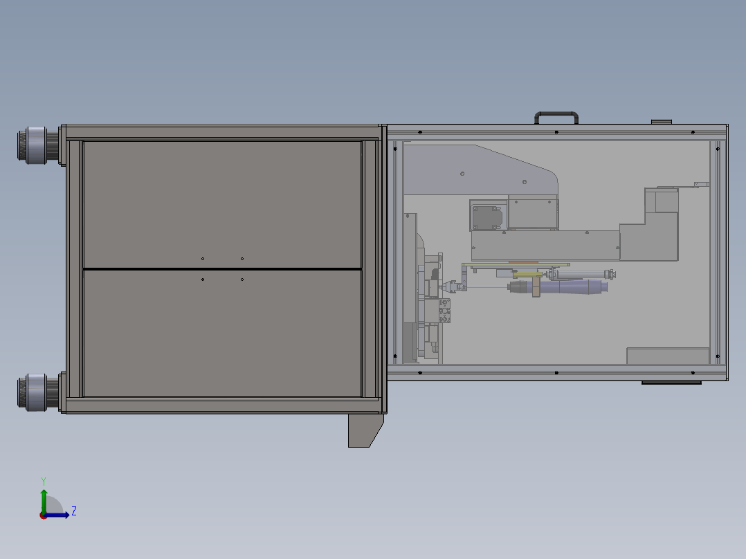 遮阳板螺丝自动锁附专机sw2016可编辑左视图