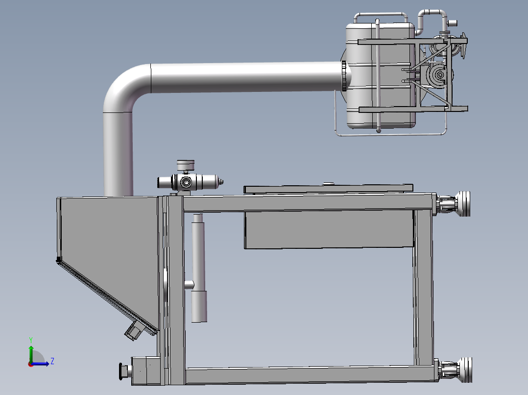 自动端面打磨机sw21左视图