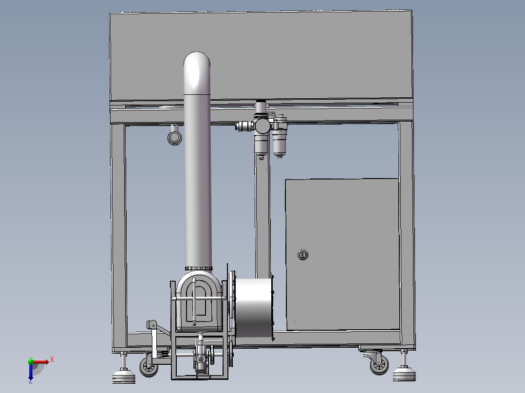 自动端面打磨机sw21俯视图
