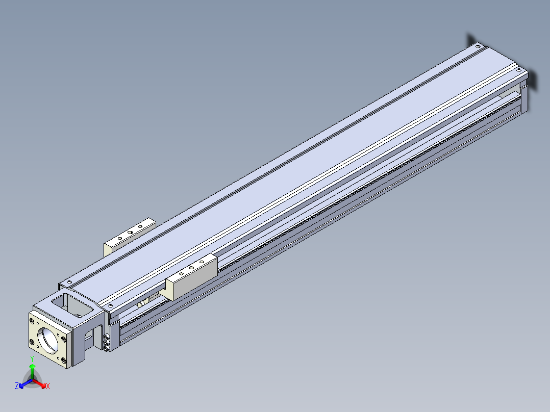 TPA-KNR-130E-2525C-L800A1-M-H40-N3线性模块铝制底座主视图